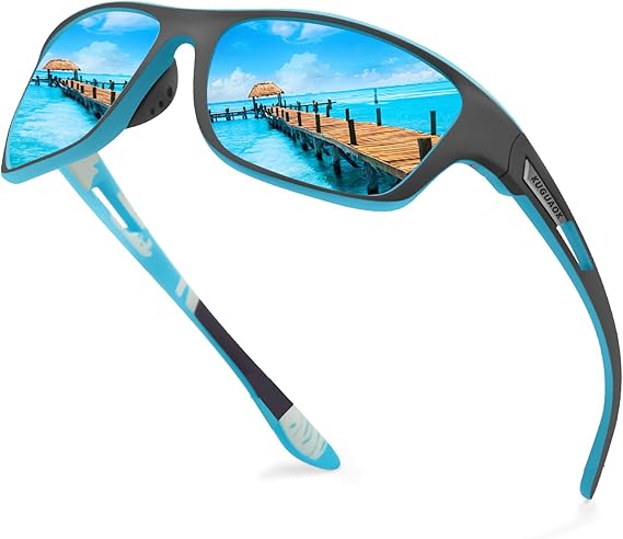 KUGUAOK Polarized Sports Sunglasses for Men (Driving/Cycling/Fishing)